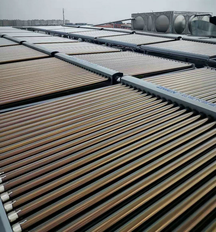 上海雍樂酒店10噸熱水空氣能15P十太陽能